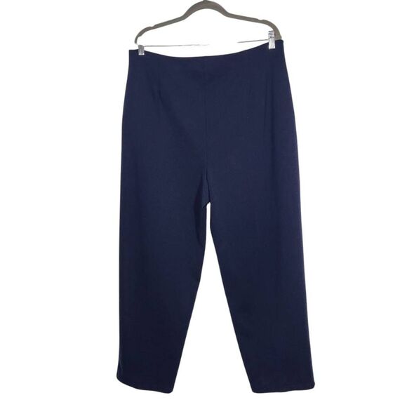 Emma James Navy Pull-on Stretch Pants Size XL Navy Stretch Pants - Picture 2 of 9
